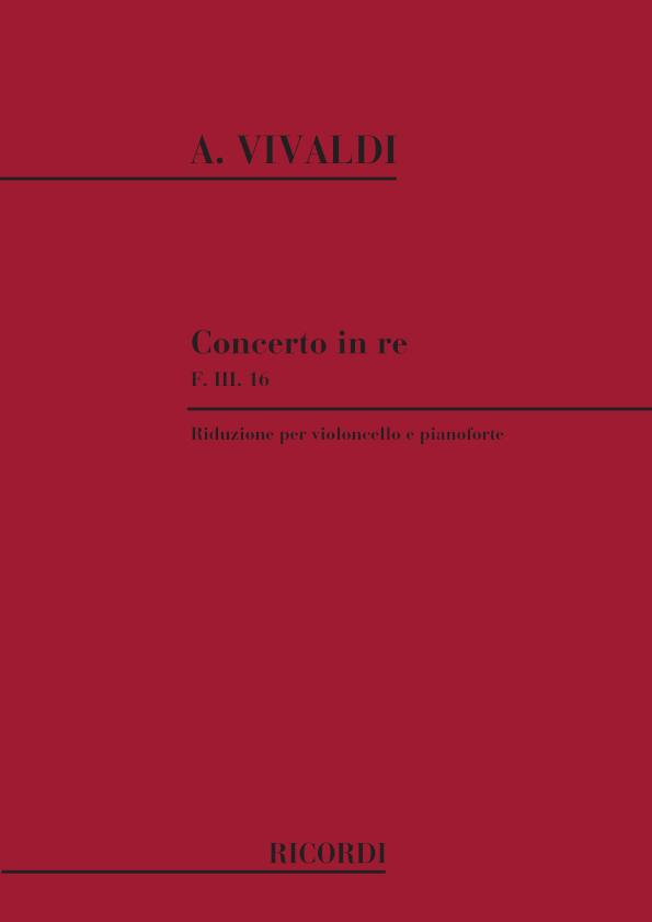 Concerto Per Vc., Archi E B.C.: In Re Rv 403 - Riduzione Per Violoncello E Pianoforte - violoncello a klavír